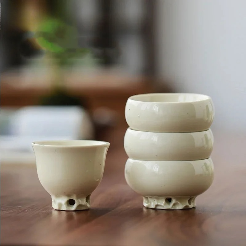 Celadon Ceramic Cup - Handmade Retro Chinese Style Tea Cup