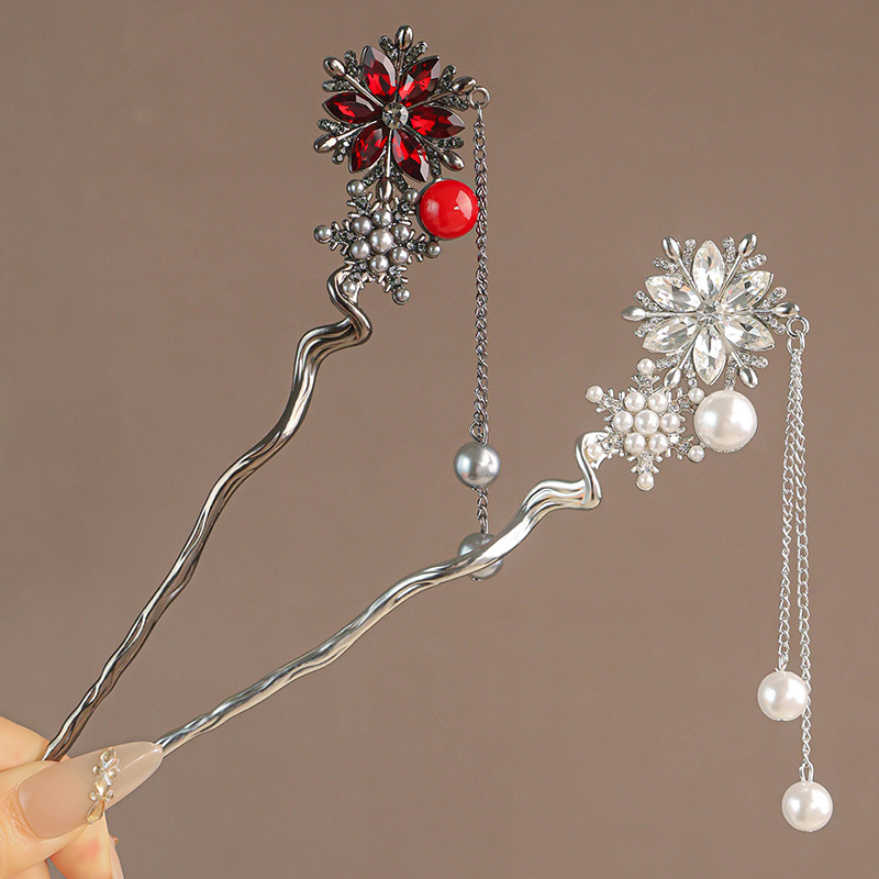 Elegant Fringed Snowflake Hair - Hanbok Hair Pin review and price