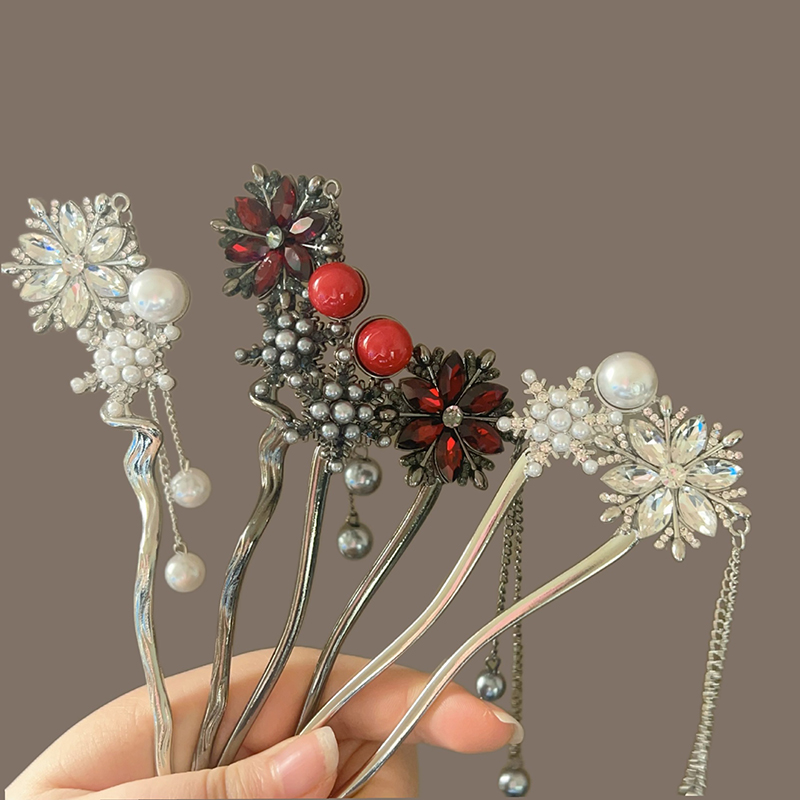 Elegant Fringed Snowflake Hair - Hanbok Hair Pin review and price
