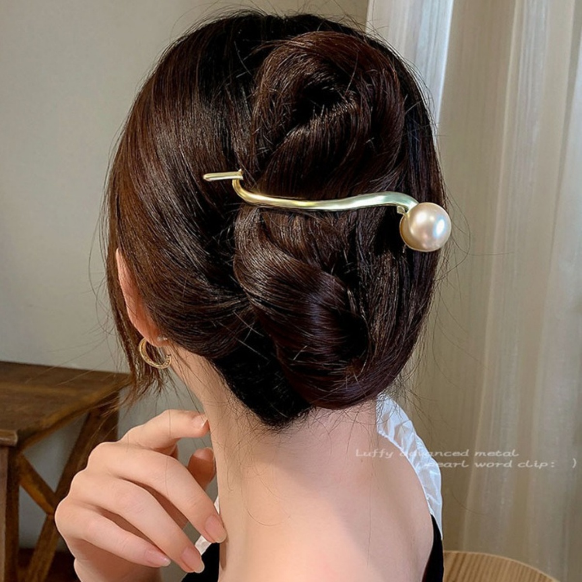Elegant Glitter Pearl Hair Cli - Korean Lifestyle & Kids Boutique Photos review and price
