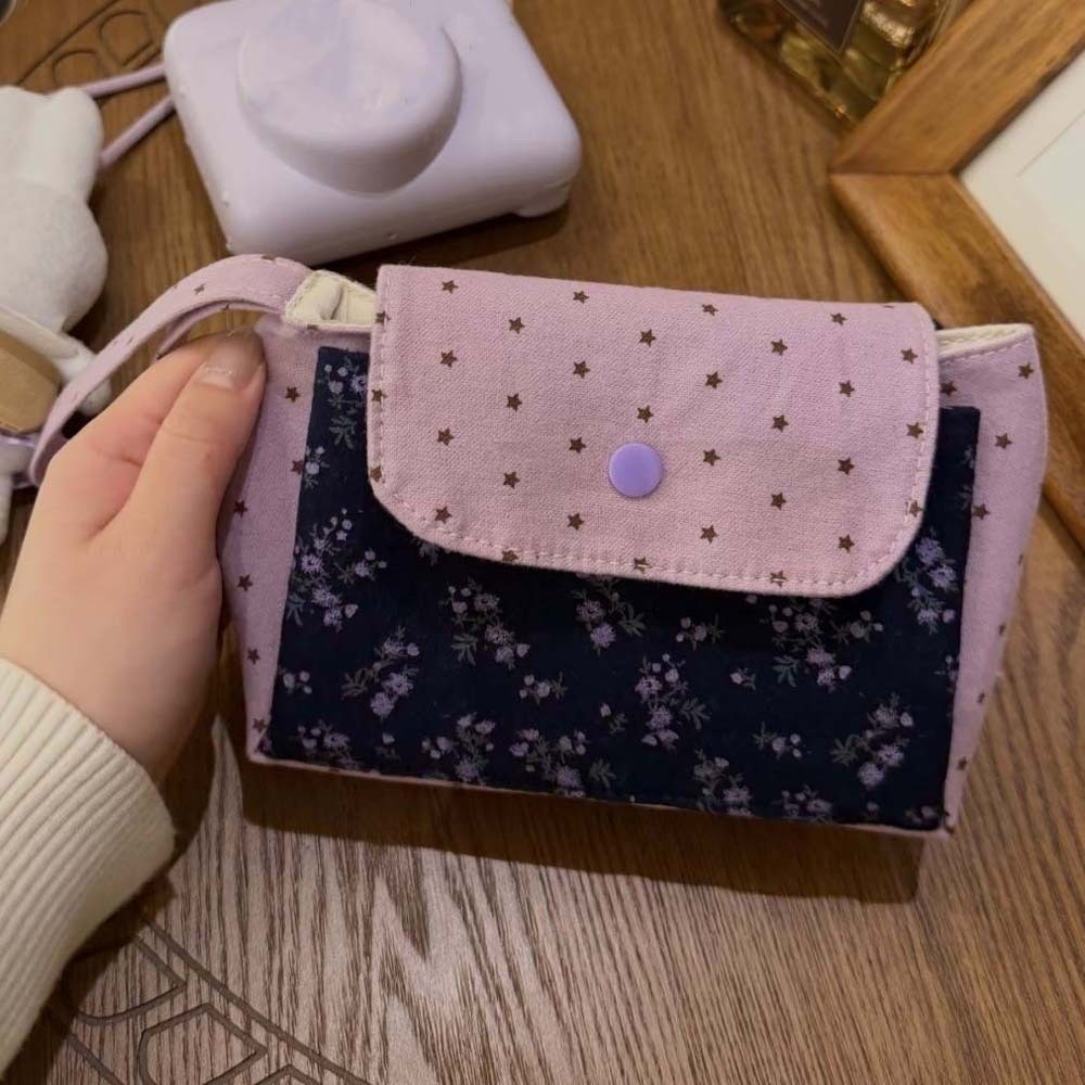 Purple Print Floral Makeup Bag - Korean Lifestyle & Kids Boutique Photos review and price