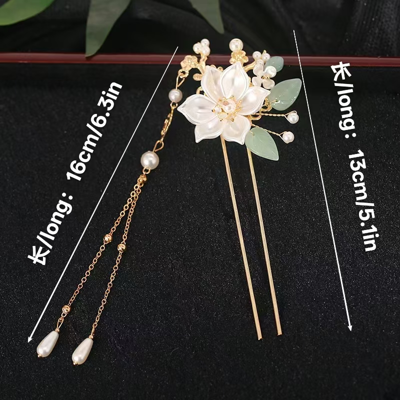 Tea Flower Hanfu Ancient Style - Hanbok Hair Pin review and price