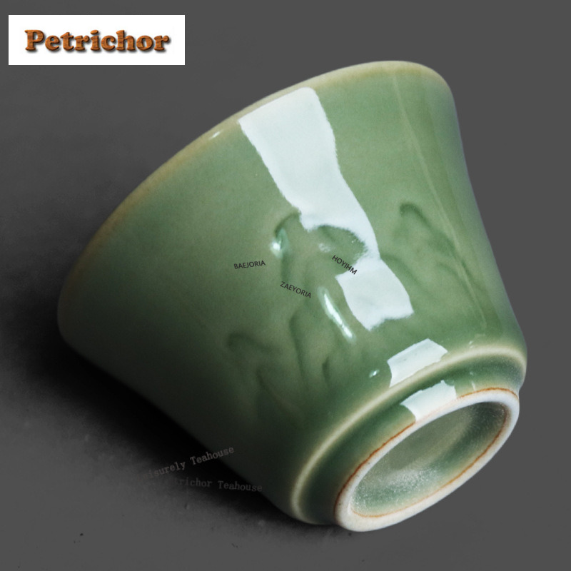 50ml Yue Kiln Celadon Relief T - Celadon Ceramic Cup review and price