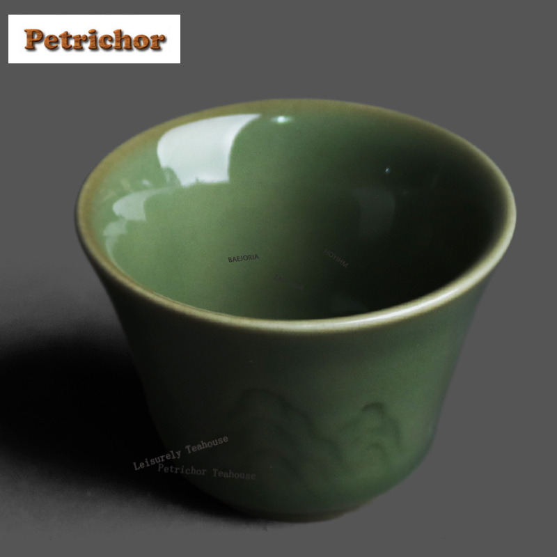 50ml Yue Kiln Celadon Relief T - Celadon Ceramic Cup review and price