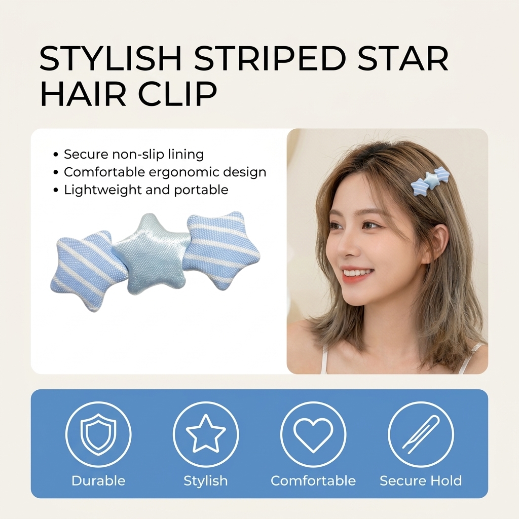 Cute Star Shaped Hair Clip For - Korean Girl Lifestyle review and price