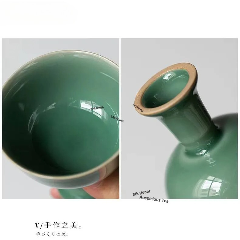 2pc/lot Yue Kiln Celadon High  - Celadon Ceramic Cup review and price
