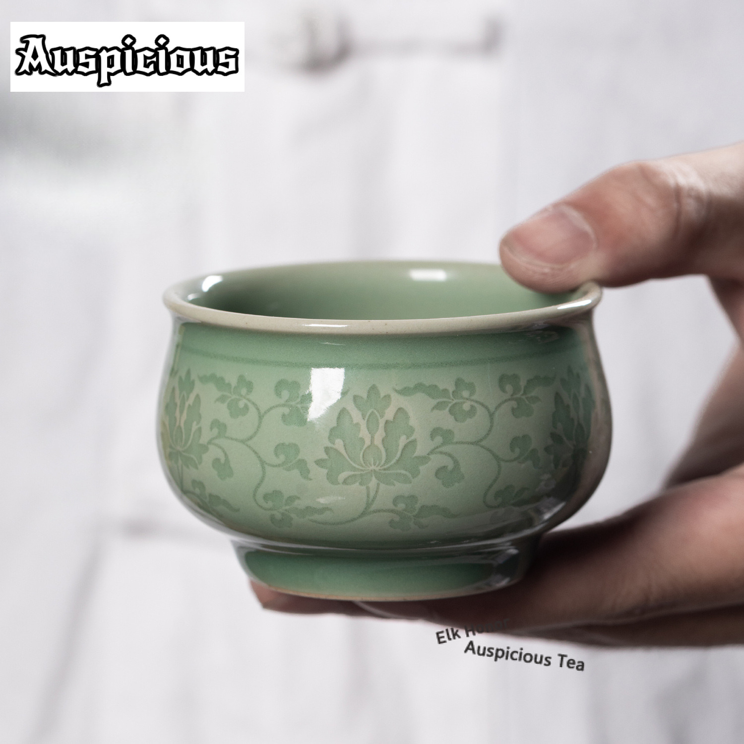 108ml Handmade Twining Lotus C - Celadon Ceramic Cup review and price