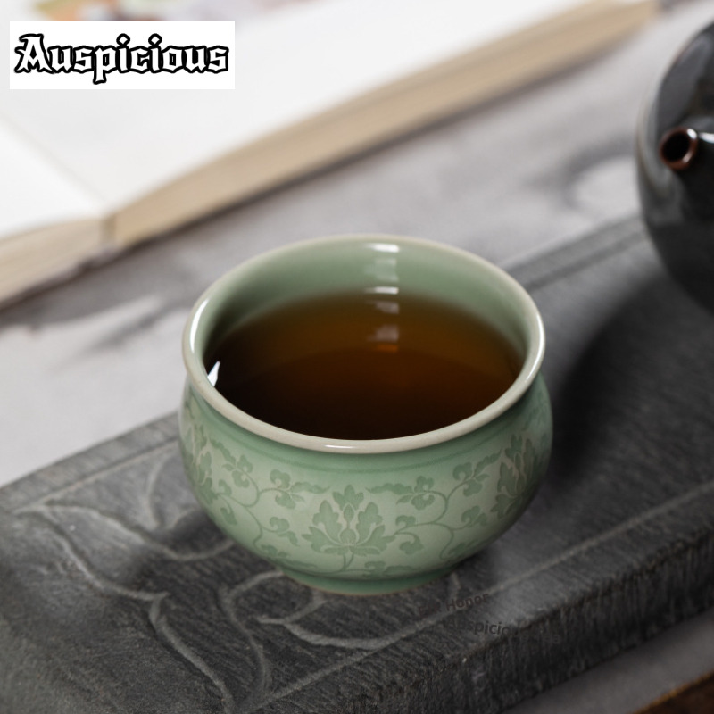 108ml Handmade Twining Lotus C - Celadon Ceramic Cup review and price