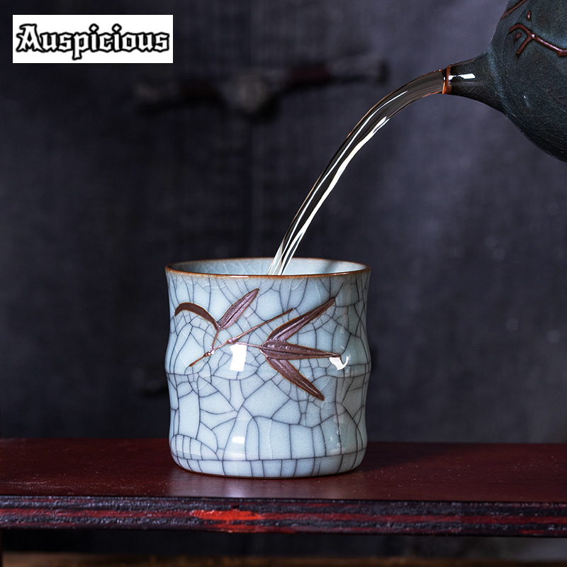 70ML Creative Bamboo Leaf Shap - Celadon Ceramic Cup review and price